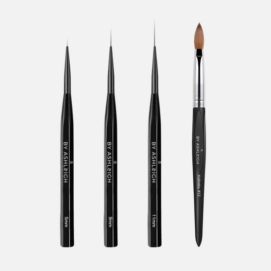 4 Piece Acrylic Brush Set